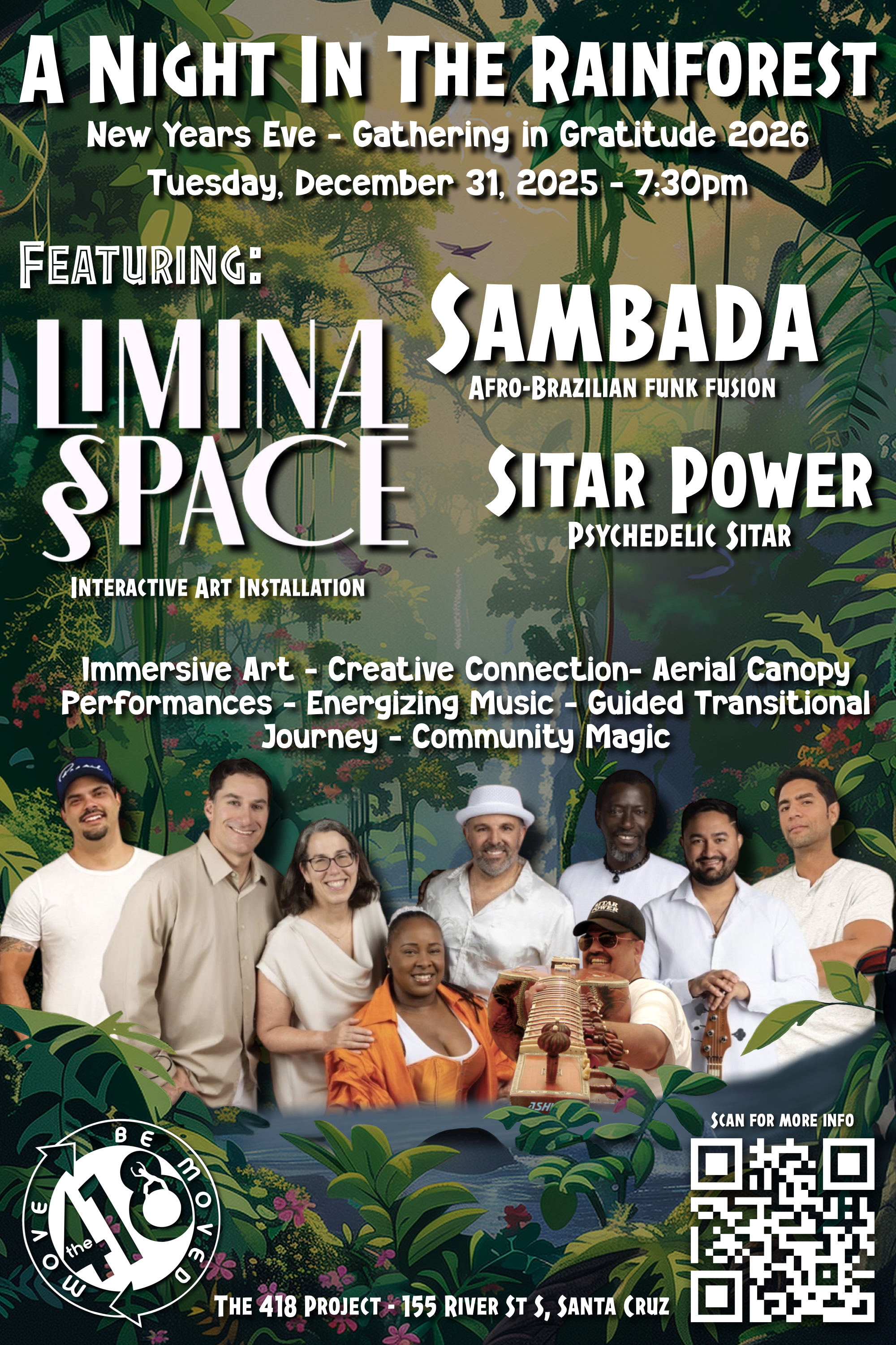 New Years Eve Gathering in Gratitude 2026: A Night in the Rainforest-image