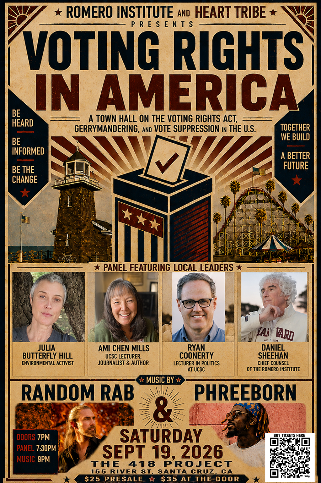 The Romero Institute and Heart Tribe Present - Voting Rights In America